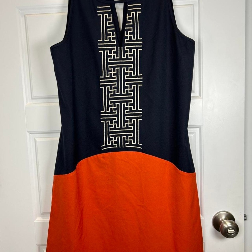 THML Navy & Orange Block Dress